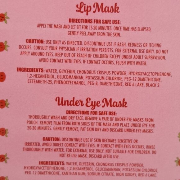 Strawberry Shortcake Spa Glow Set With Carry Case, Hand Cream, Lip And Eye Mask - Picture 6 of 8